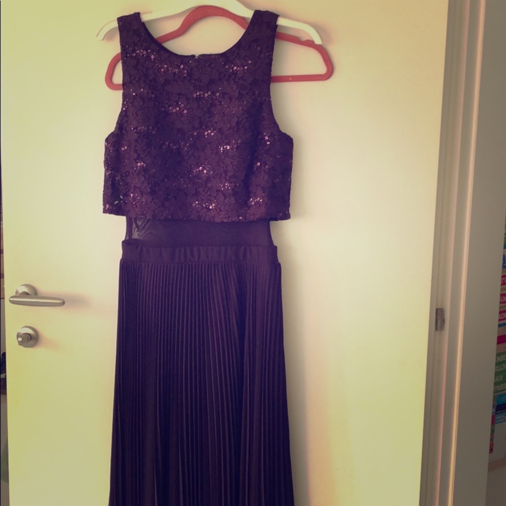 Purple long dress